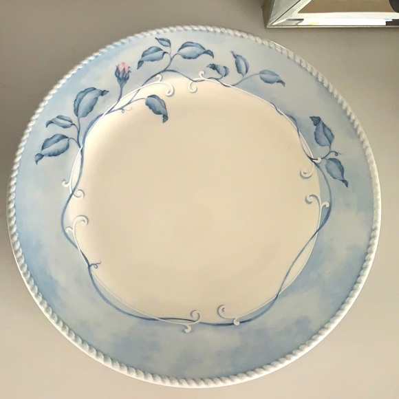Lenox Swedish Lodge Swedish‎ rose dinner plate blue - Picture 1 of 9
